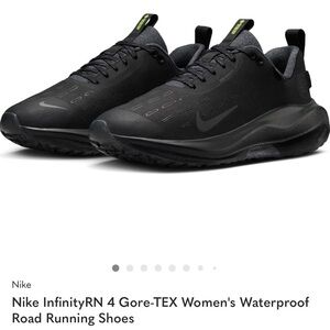 Nike InfinityRN 4 Black Waterproof Running Shoes